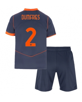 Inter Milan Denzel Dumfries #2 Maglia Gara Terza Repliche 2025-26 Bambino Maniche Corte Inter Milan Denzel Dumfries #2 Maglia Gara Terza Repliche 2025-26 Bambino Maniche Corte